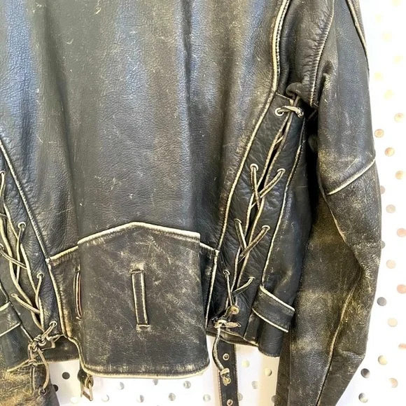 🔅SOLD $575 Lee Trevor Vintage Rare Motorcycle Jacket/Made in France, Rare - Picture 7 of 12